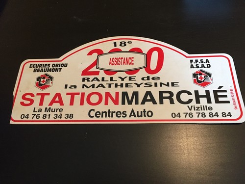 Plaque voiture assistance - plaque,