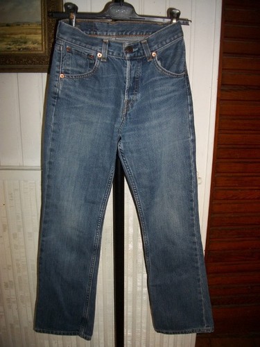 Vintage pantalon jean bleu - pantalon,
