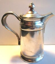 Mini cafetière 2 tasses Art Déco, beau métal argenté anglais signé REED & BARTON