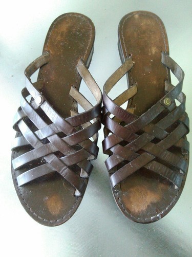 Circa brown leather shoes - brown,