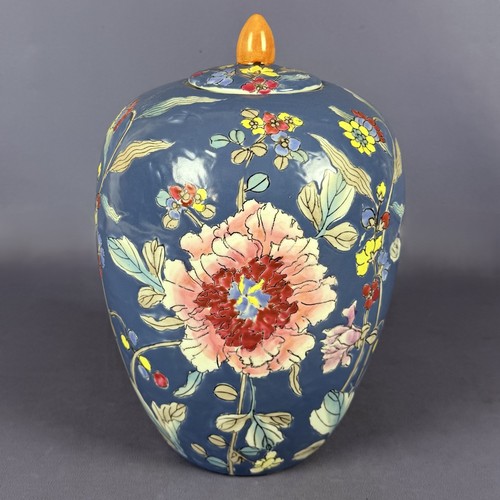 Pot potiche maiolica chinoise - potiche,