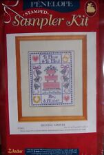 § ancien kit broderie point de croix PENELOPE mariage - 22 x 17 cm