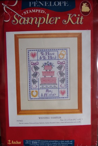 Ancien kit broderie point - §,