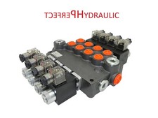 Distributeur 4 fonctions électrique double effet 12V DC 80L/min