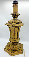 Large vintage italian design lamp Mid-1900's gilded resin