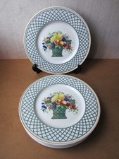 Villeroy et Boch 6 grandes assiettes plates modèle Basket parfait état. 26,5 cm.