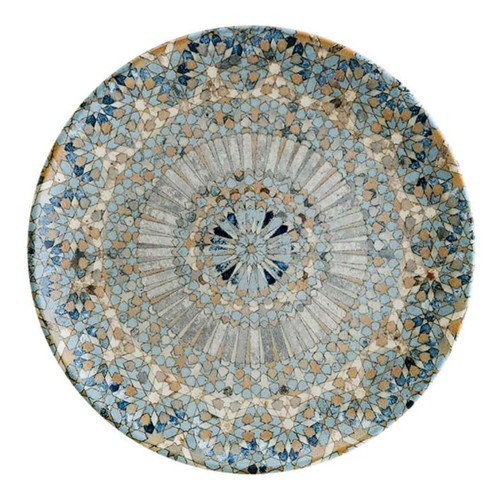 Assiette plate mosaïque - assiette,