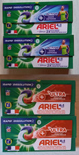 Lot de 4 Boites de lessive Ariel Pods 4 en 1 soit 120 capsules - Ultra et Active