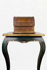 Sublime parure de bureau en cuir de Cordoue - 19ème siècle - Style néo-gothique