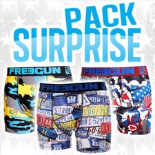 Lot 3 Boxers Microfibre  Enfant Freegun