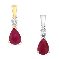 Pendentif Femme Or Blanc/Jaune