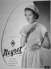 PUBLICITÉ DE PRESSE 1954