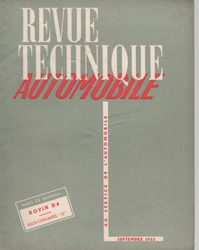 Revue technique automobile - technique,