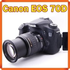 Appareil photo reflex numérique Canon EOS 70D avec ensemble d'objectifs Wi-Fi...