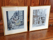 2 tableaux anciens en soie