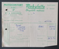 Facture MOTOCONFORT MOBYLETTE