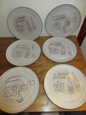 Lot 6 assiettes Céramique