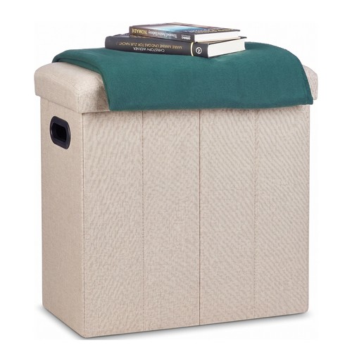 Pouf coffre pliable tabouret - pouf,
