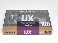Bande cassette audio vierge SONY UX 100 (scellée) neuve !