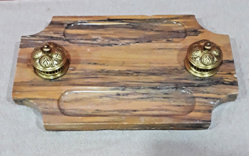 Ancien encrier double en - encrier,