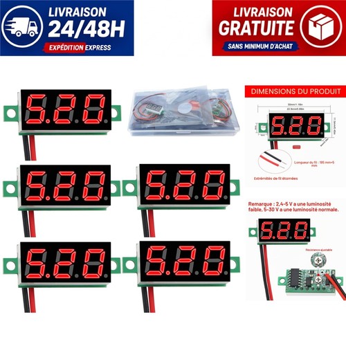 Mini voltmètre numérique - 5x,