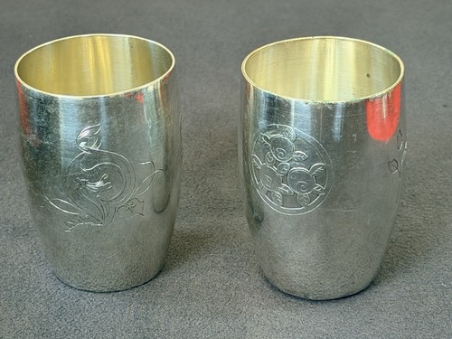 Lot timbales métal argenté - 2,