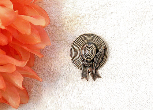 Classic pin brooch - brooch, fashion