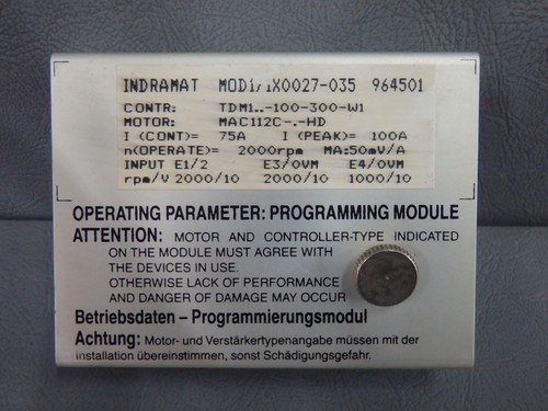 Mod11x0027035 indramat - ,