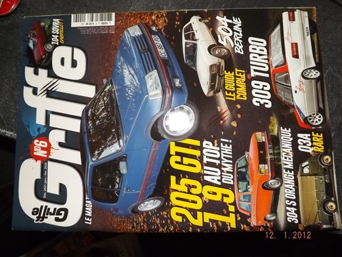 Revue griffe 205 gti - revue,