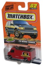 Camion De Nouvelles TV Rouge Matchbox Science-Fiction (1998) Jouet #62/100