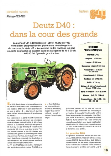 Tracteur deutz dans la - deutz, 40
