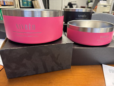 DOUBLE GAMELLE Rose chien ou