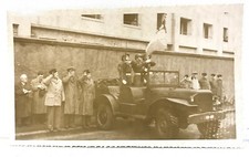 Ancienne Photo Cpa militaire 11 novembre 1946 jeep willys hotchkiss (BELFORT)