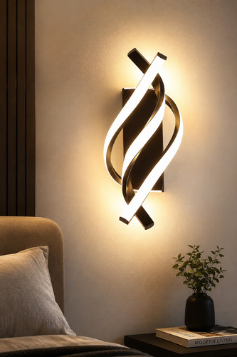 Applique murale led noire - murale,