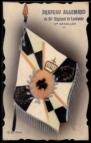 Carte postale drapeau allemand - postale,