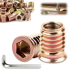 Insert Fileté Bois M6x12 mm