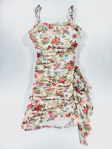 City studio floral mesh ruched - floral,