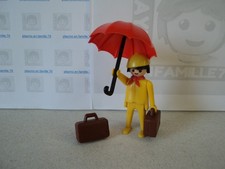 PLAYMOBIL vintage city life train voyageur homme parapluie set 3322 de 1975