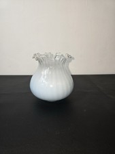 Tulipe Bleu Ciel À bord ondulé  Diamètre 3.8 Cm – abat-jour vintage lampe lustre