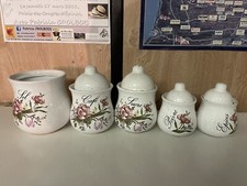 Série de 5 pots à épices en