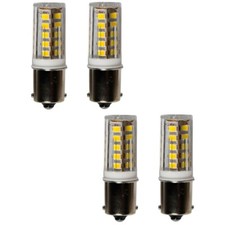 Quatre BA15s Blanc LED Ampoule pour 1141 Dodge Roadtrek Rv Cabine Intérieur Feu