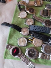 Gros Lot De 40 Montres Automatic Mecanic Quartz Lip Citizen Timex  Electra Olma