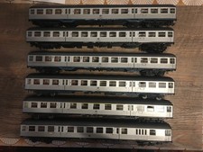 ade kit ecart ho lot de 6 wagons voyageurs INOX allemands