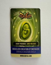 Carte de loterie Bouclier Création d’Émeraude [Coffret anniversaire DOFUS 20 ans