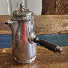 Victor Saglier belle chocolatière en métal argenté Modèle EMPIRE Rubans Croisés