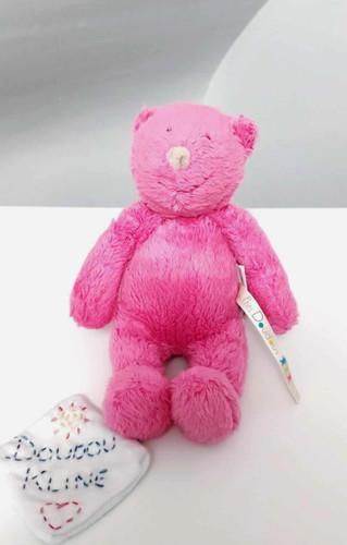 Peluche doudou ours rose - ours,