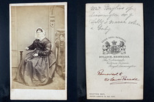 Bullock, London, Miss Bayliss, my nurse when a baby Vintage cdv albumen print.