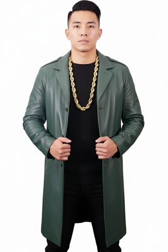 Manteau homme vert émeraude