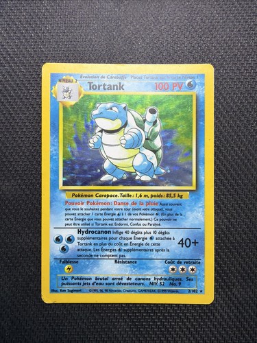 Carte pokémon tortank - carte, :