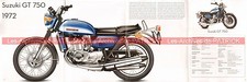 SUZUKI GT 750 1972 FR Fiche Moto 000478